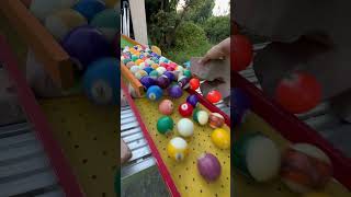 Healing rain gutter billiard ball marble run asmrasmr [upl. by Notsej]