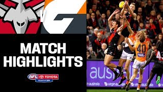 Essendon v GWS Highlights  Round 15 2019  AFL [upl. by Gavrila532]