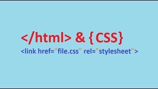 How to attach CSS file in HTML file  How to link CSS to HTML document using notepad [upl. by Merete]