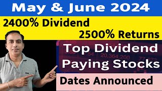 MayJune 2024👌बढ़िया Dividend शानदार Return👌Extra income कमाने का मौका 👌 [upl. by Market]