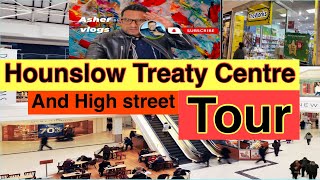 Hounslow high street Treaty centre tour LondonAsher vlogs [upl. by Callista]