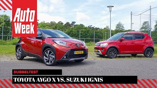 Toyota Aygo X vs Suzuki Ignis  Dubbeltest [upl. by Nove]