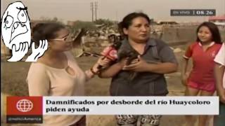 Peru  Mujer da de lactar a chanchito en VIVO  huaico de haycoloro  2020  viral  AndroidGOP [upl. by Evelc]