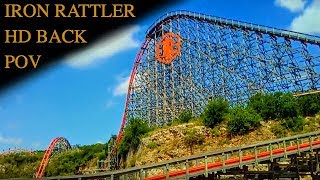 Iron Rattler  Six Flags Fiesta Texas  HD Back Seat POV  2016 [upl. by Nnep982]