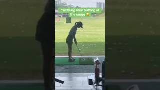 Practicing With Putter On The Driving Range [upl. by Nesilla167]