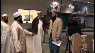 Qari Nomani Junaid Jamshed arrive for Dil Badal De Tour [upl. by Aminta245]