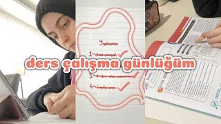 DERS ÇALIŞMA GÜNLÜĞÜM  Ders Çalışma Vlog  Zeynep Doğan [upl. by Eiliab953]