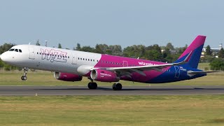 Wizz Air Airbus A321 Takeoff from London Luton 4K [upl. by Kassel]