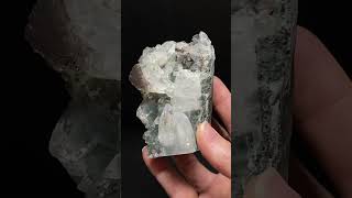 Heulandite Fan amp Clear Apophyllite in Trimmed Basalt Pocket [upl. by Ronnica]