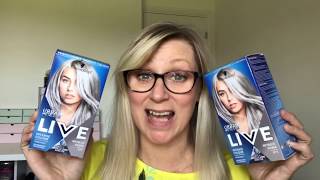 SCHWARZKOPF LIVE METALLIC SILVER  Dyeing my hair silver [upl. by Burnie]