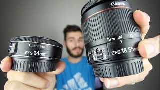 Canon 1855mm vs Canon 24mm [upl. by Eirret]