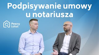 Podpisywanie umowy u notariusza [upl. by Einaej]