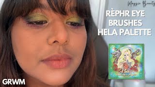 GRWM  Oden’s Eye Hela Palette  Rephr Mini and Max Eye Brushes [upl. by Itida]