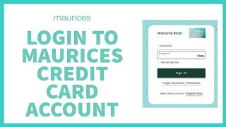 Maurices Credit Card Login Page for Online Payment  Comenity [upl. by Kimberli646]