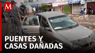 Al menos 80 domicilios presentan daños tras lluvias en Ecatepec Estado de México [upl. by Awra]