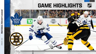 Maple Leafs  Bruins 114  NHL Highlights 2023 [upl. by Takara]