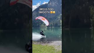 Skydiving Landing on Water  skydiving skydivingindubai skydivingshorts shortsvideos shorts [upl. by Baggett]