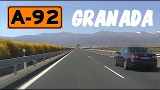 A92 Granada  Autovía SevillaGranadaAlmería  Tramo Alcudia de Guadix  A92 highway  Spain [upl. by Ecneralc50]