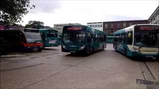 Buses At Stevenage Bus Station July 2015 [upl. by Dadivitan]