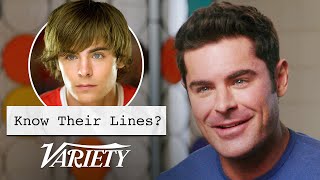 Does Zac Efron Know Lines From His Most Famous Movies [upl. by Fleur]