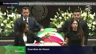 Homenaje Luctuoso del Congreso a Ifigenia Martínez del 7 de octubre de 2024 [upl. by Auqenet]