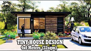 TINY HOUSE DESIGN 4x8 Meters 32sqm [upl. by Daven]