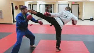 FAZE SENSEI Karate Sparring OVERTFLOW BJJ [upl. by Rovaert486]