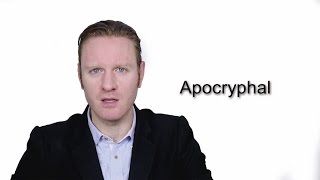 Apocryphal  Meaning  Pronunciation  Word World  Audio Video Dictionary [upl. by Cacka616]