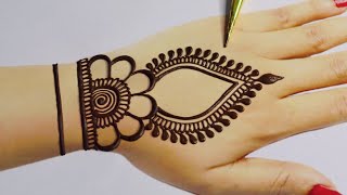 3 Latest Stylish Backhand Mehndi design Beautiful Mehndi designs Simple Mehandi designHennadesign [upl. by Merola]