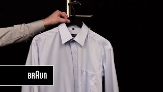 How to iron a shirt properly with Braun CareStyle 5 Pro steam generator iron [upl. by Sperry941]