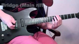 How to Play Scarlet by Periphery Haunted Shores  Full Guitar LessonTutorial WITH TABS [upl. by Tammany296]