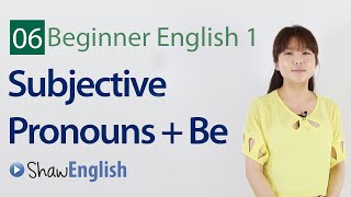 English Grammar Subjective Pronouns  Be Verb [upl. by Yule]