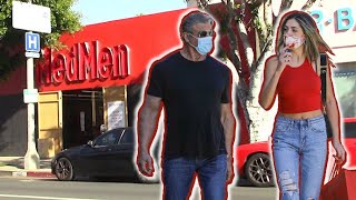 Sylvester Stallone And Daughter Sistine Shop For Goodies At MedMen Cannabis Dispensary [upl. by Lorianna]