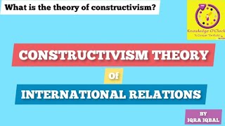 Constructivism Theory Of International Relations in Urdu  IR Theory Of Constructivism with Example [upl. by Ailla418]