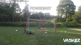 Powernet 12x6 soccer goal  Steady enough for heavy duty shooting [upl. by Eada916]