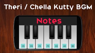 Chella Kutty BGM  Theri  GVPrakash  Perfect Piano 🎹 [upl. by Leaffar]