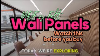 Watch before you buy WALL PANELS Mdf vs Felt based panels [upl. by Karol]