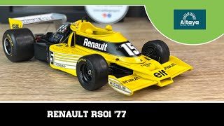 Unboxing Renault RS01 1977 Altaya 124ème Collection « Les Grandes Formula 1 » 2022 Nº 22 [upl. by Melitta]