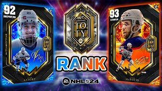 RANKING NHL24 TOTY CARDS AFTER I USED THEM ALL [upl. by Haggar]