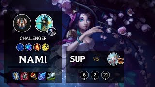 Nami Support vs Janna  EUNE Challenger Patch 107 [upl. by Goode]