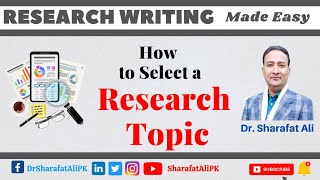 How to Select a Research Topic Research Writing 2 researchwriting research researcharticle [upl. by Repip]