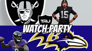 RAIDERS VS RAVENS WATCH PARTY [upl. by Adlen]