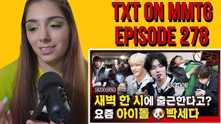 Worker loses their mind for a moment in the hectic daily life of idols MMTG EP278  TXT REACTION [upl. by Dnaltroc994]