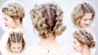 5 DOUBLE DUTCH BRAIDED HAIRSTYLES FOR SHORT HAIR  Milabu [upl. by Alieka587]