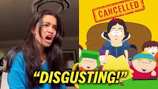 Rachel Zegler LOSES IT On South Park For MOCKING Disneys Snow White [upl. by Sharai]