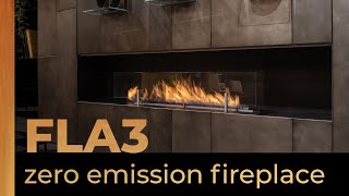 Fire Line Automatic 3  Zero Emission Automatic Ethanol Fireplace  Planika [upl. by Ylus]