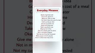 Everyday Phrases trending english phrases everydayphrases shorts learnenglish ytbujji kalki [upl. by Aldus755]