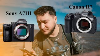 SONY A7III VS CANON R7  Cuál será mejor en 2024 [upl. by Ottinger]