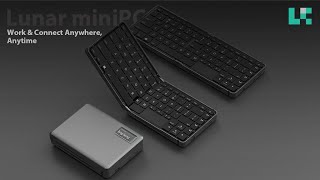 Power in Your Pocket Lunar 2in1 Foldable Keyboard amp Mini PC [upl. by Korella]