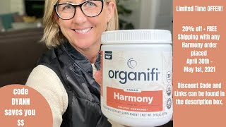 Organifi Discount and FREE Shipping With Harmony  for Todays Aging Woman [upl. by Rabassa]